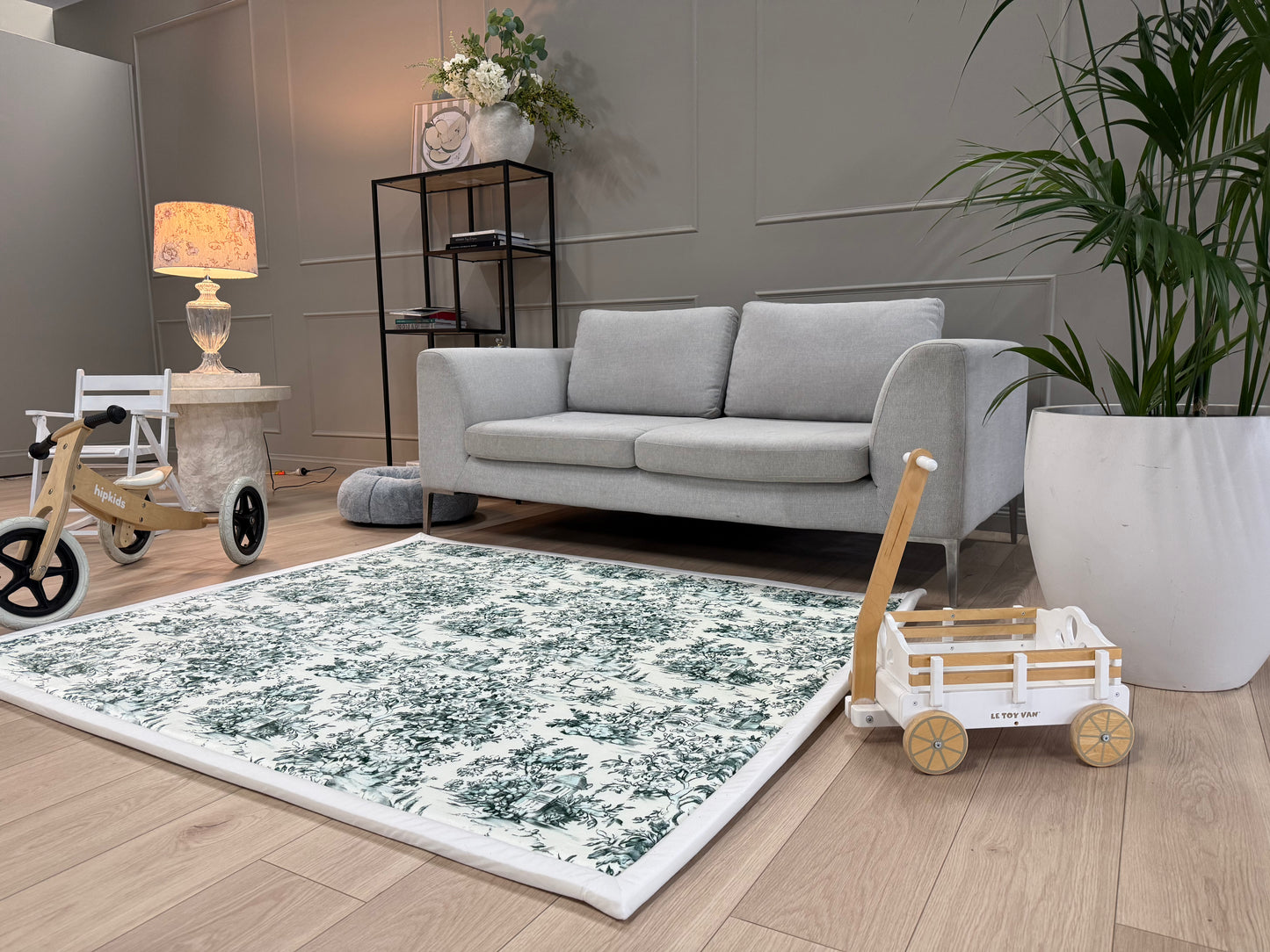 Willow Garden Memory Foam Nursery Rug – Botanical Baby & Kids Play Mat