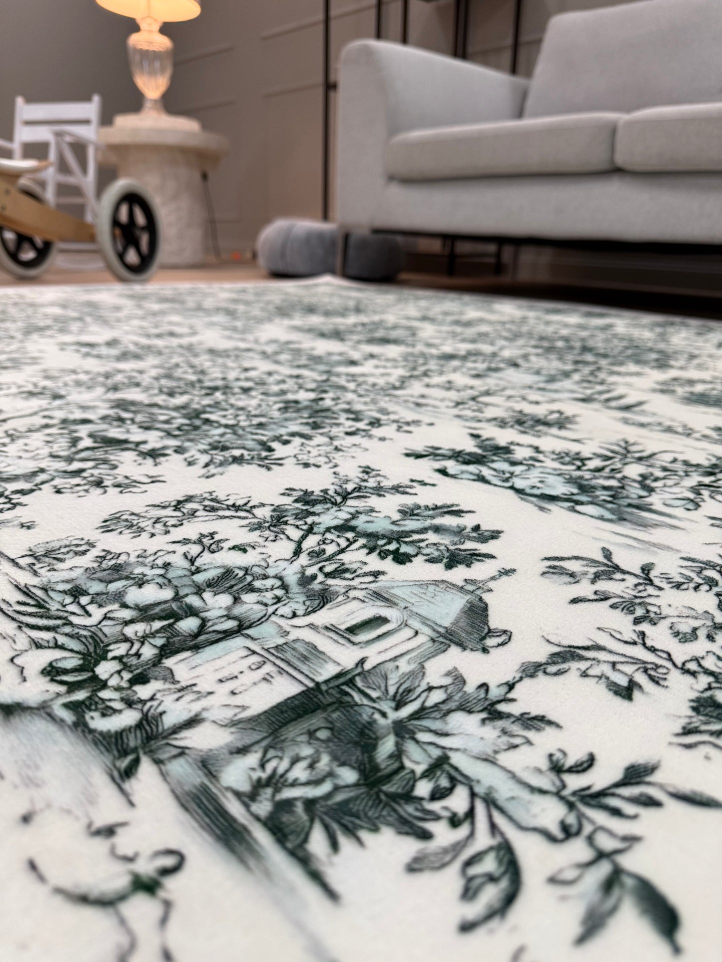 Willow Garden Memory Foam Nursery Rug – Botanical Baby & Kids Play Mat